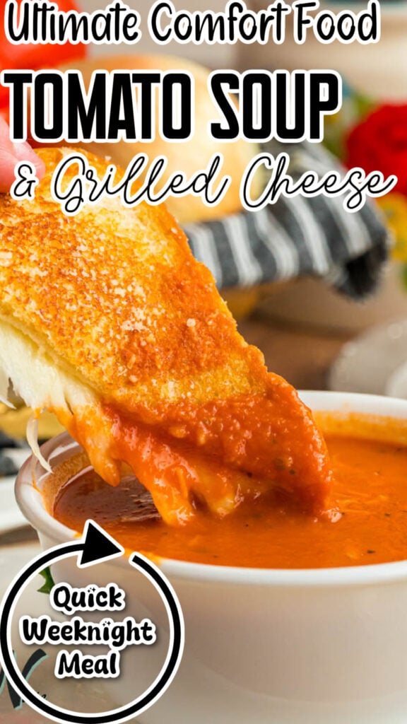Creamy Tomato Soup with Grilled Cheese