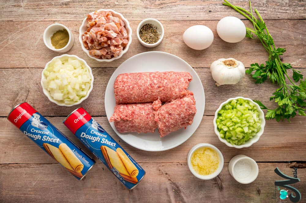 sausage-crescent-roll-ingredients