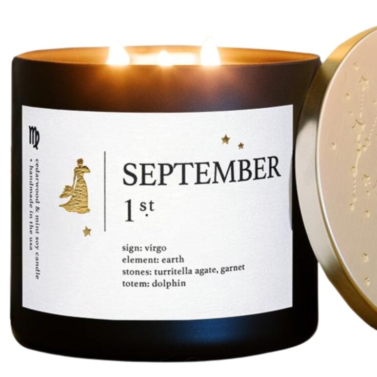 Image for September Zodiac Candles | Virgo and Libra Gifts