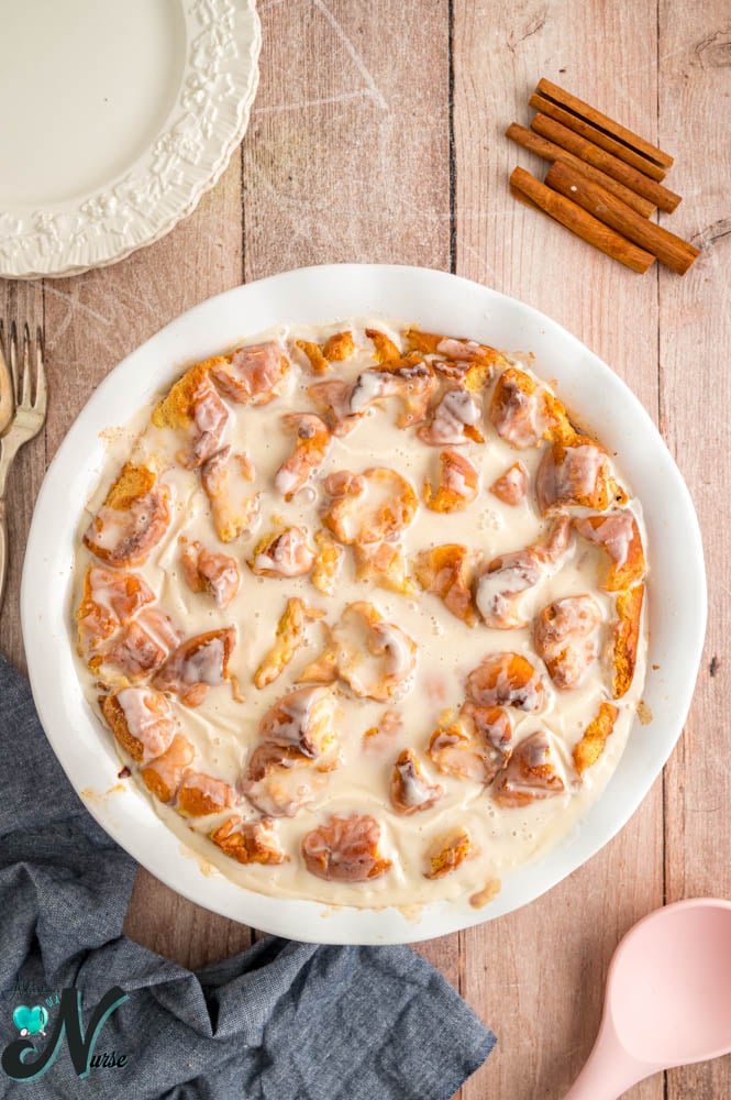 donut-pudding-out-of-oven