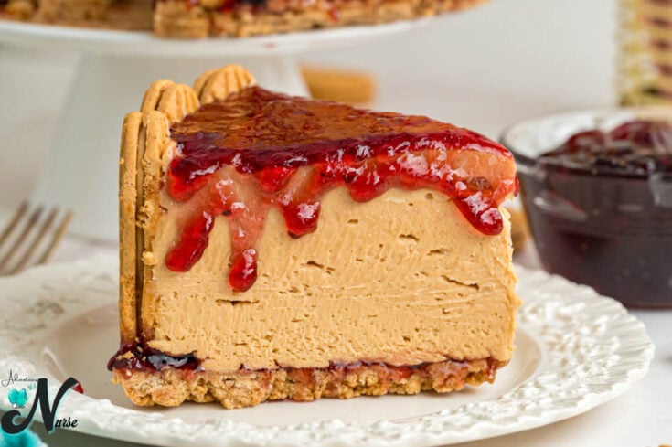 slice-of-peanut-butter-and-jelly-cheesecake-on-a-plate