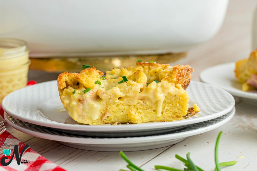 Eggs-benedict-casserole-on-a-plate