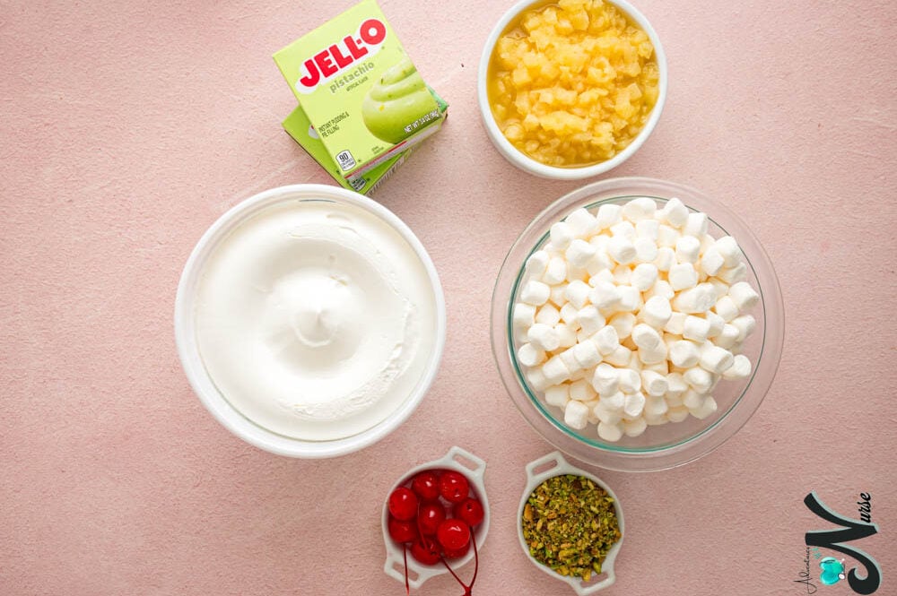 Pistachio-fluff-ingredients