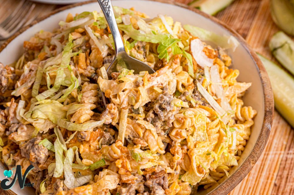 big-mac-pasta-salad-on-a-fork