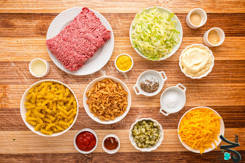 ingredients-for-big-mac-pasta-salad.