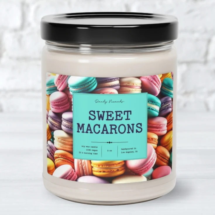 Sweet macroon candle
