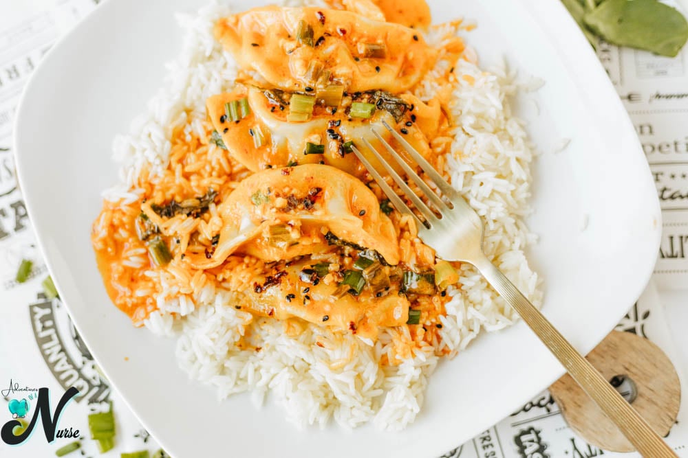 Trader-joes-dumpling-bake-on-a-plate