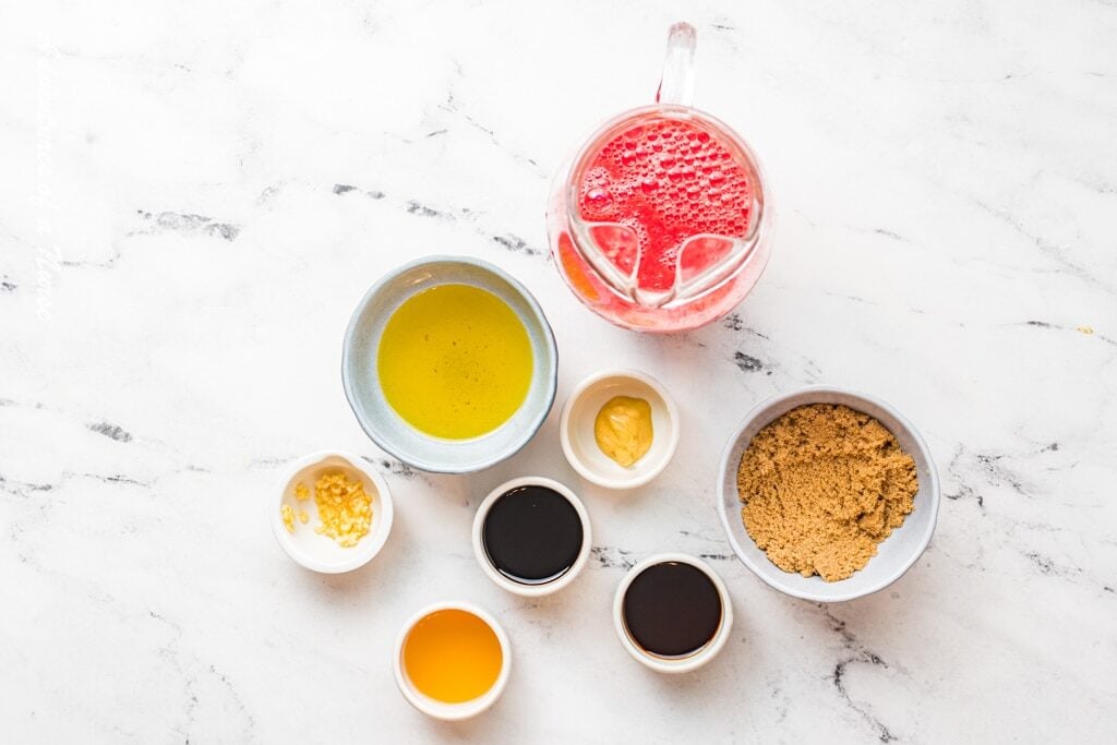 Ingredients for watermelon barbecue sauce