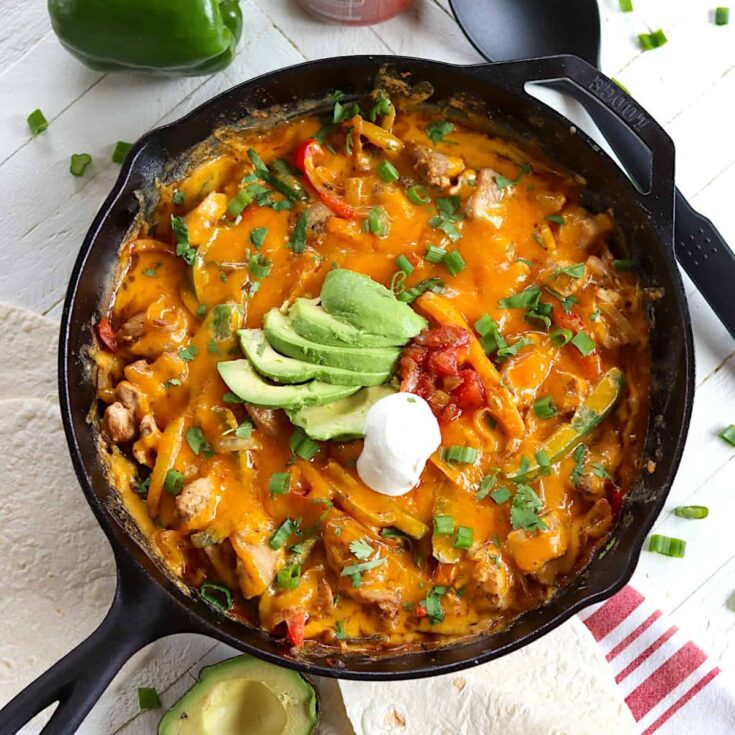 Image for Easy Chicken Fajita Casserole Recipe