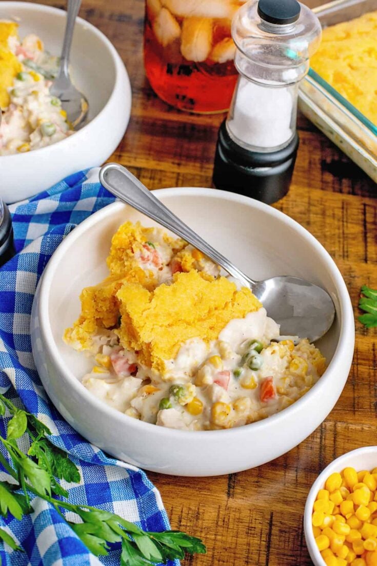 Image for Cornbread Chicken Pot Pie Made From Scratch