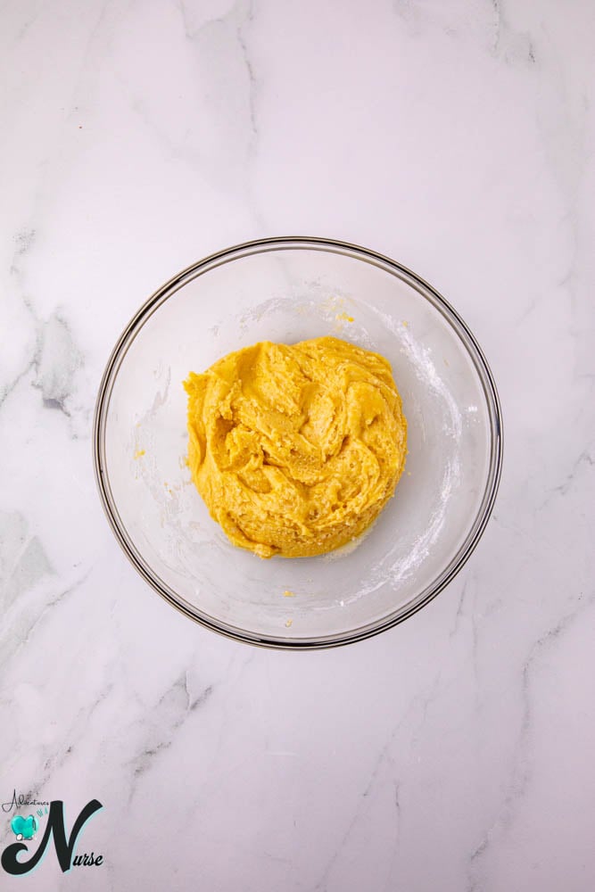 Mix till dough forms