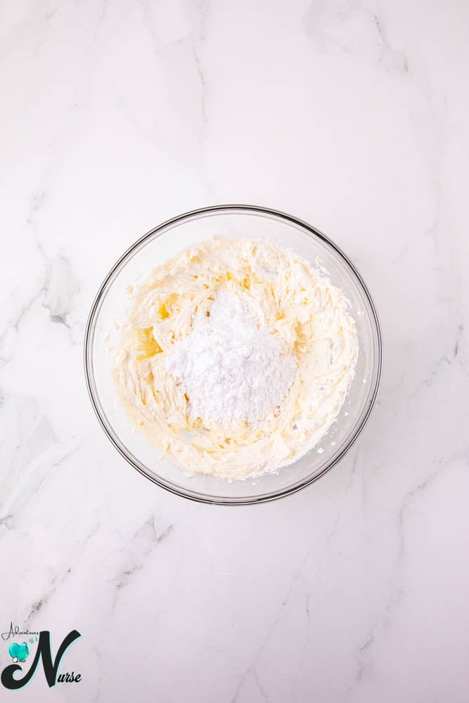 add powdered sugar