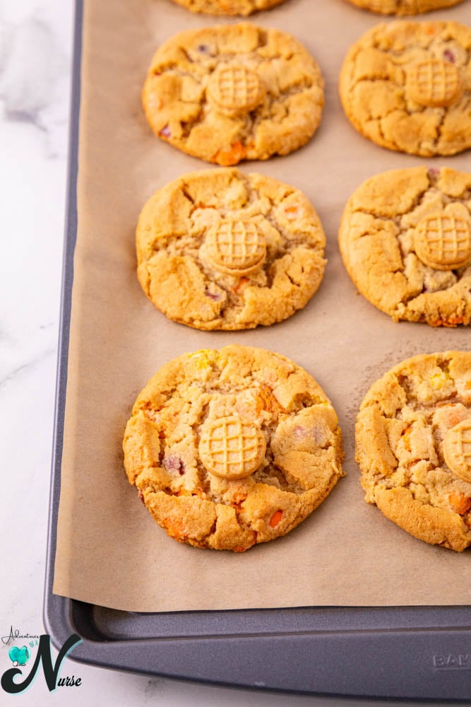 attach nutter butter to cookie
