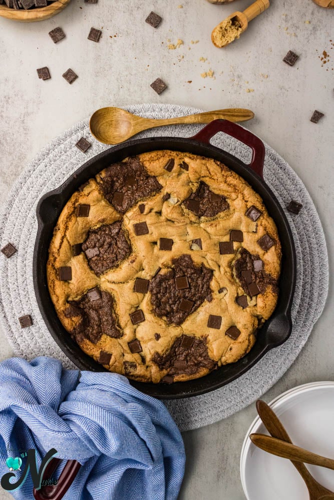Brookie Cookie In pan
