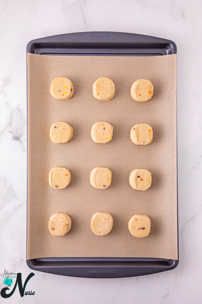 cookies on baking sheet