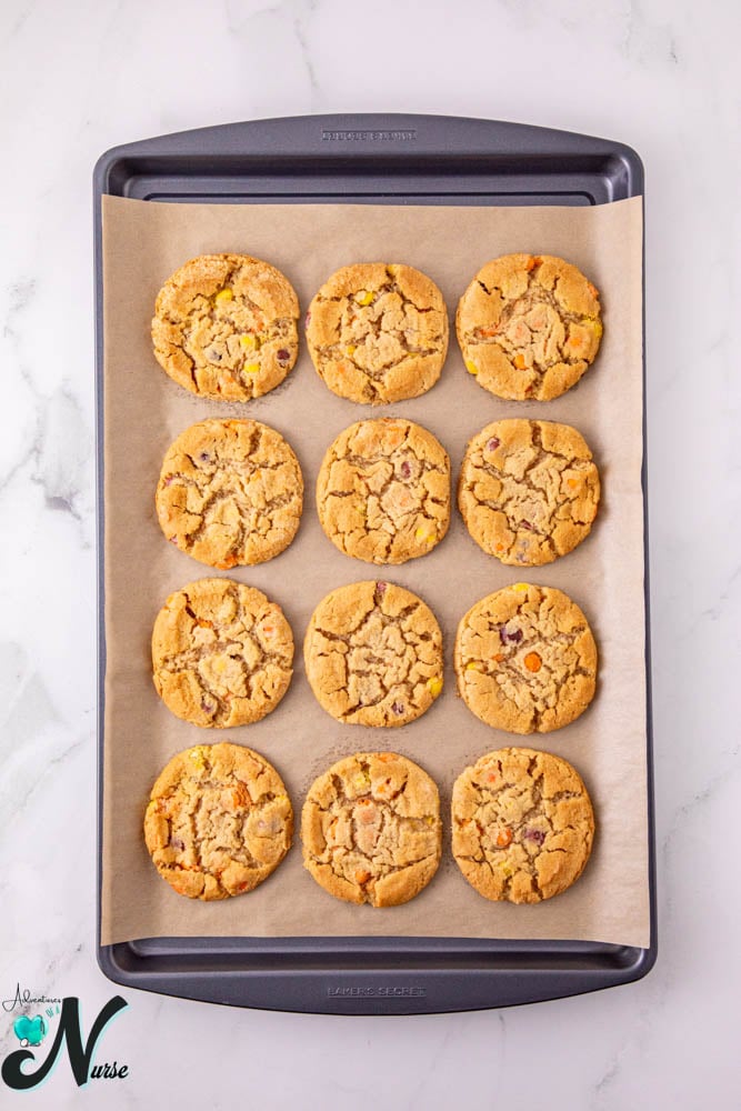 cookies out of oven