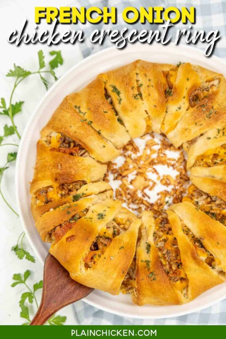 Image for French Onion Chicken Crescent Ring