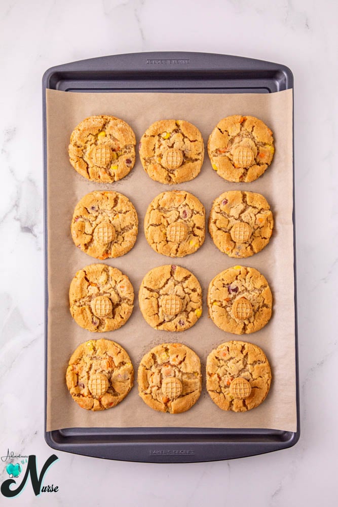 nutter butters attached to cookies