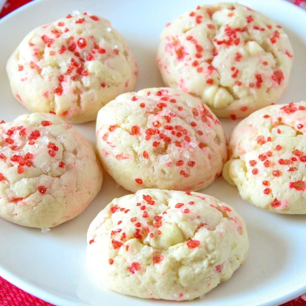 Peppermint cheesecak cookies