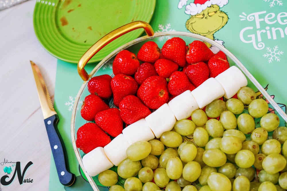 strawberries and marshmallows