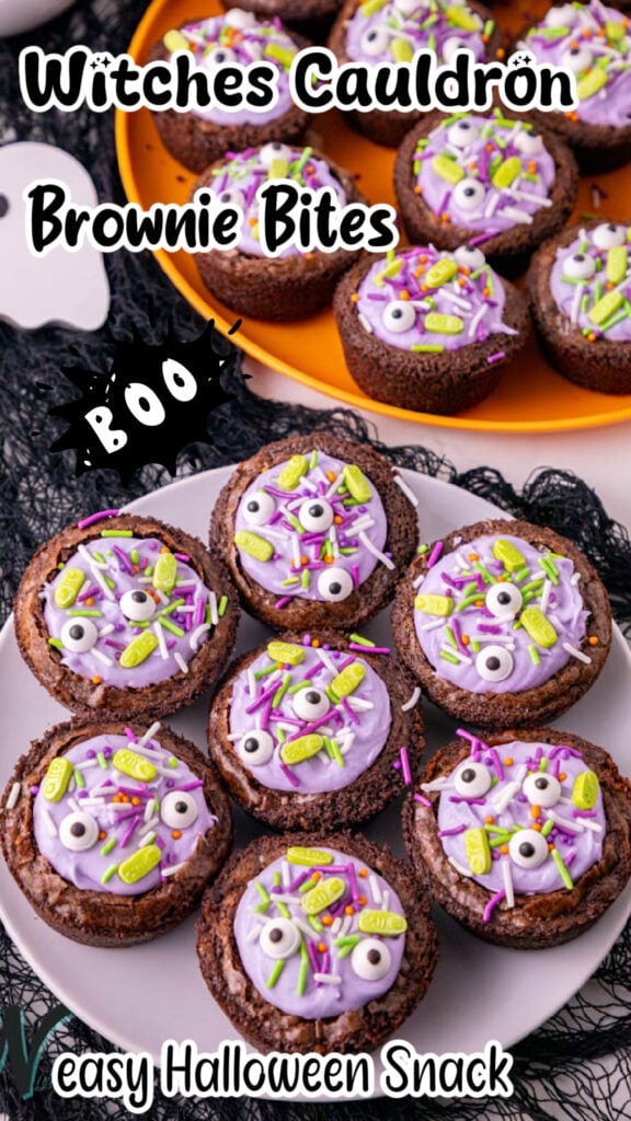 Witch’s Cauldron Brownie Bites
